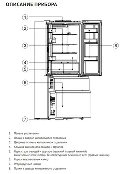 Холодильник Korting KNFF 80307 SI X фото 3 Холодильник Korting KNFF 80307 SI X фото 3