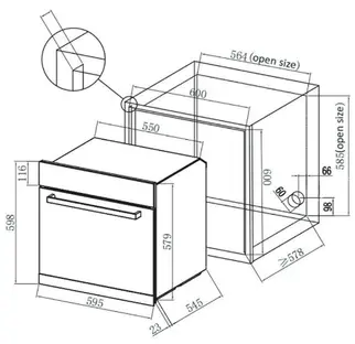Духовой шкаф DeLonghi DEO 735 NB ATERNA фото 2 Духовой шкаф DeLonghi DEO 735 NB ATERNA фото 2