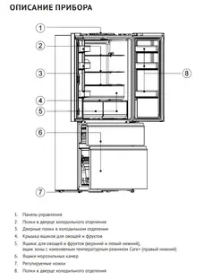Холодильник Korting KNFF 80307 SI GN фото 3 Холодильник Korting KNFF 80307 SI GN фото 3